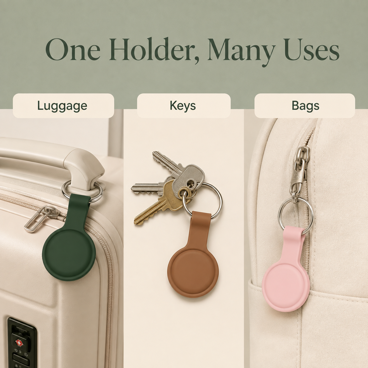 CarryGrid Tracker Holder – Compatible with Apple AirTag