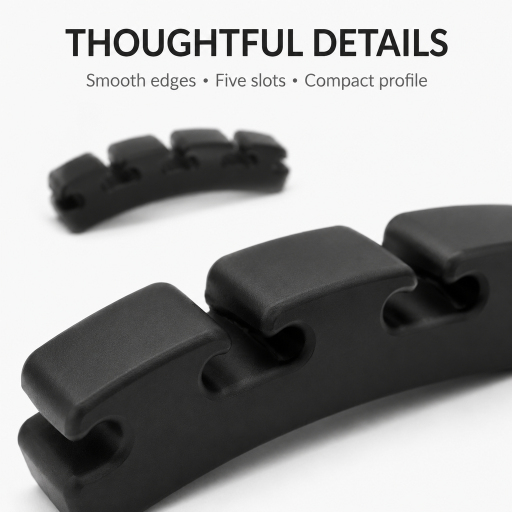CarryGrid Five-Slot Desktop Cable Organizer