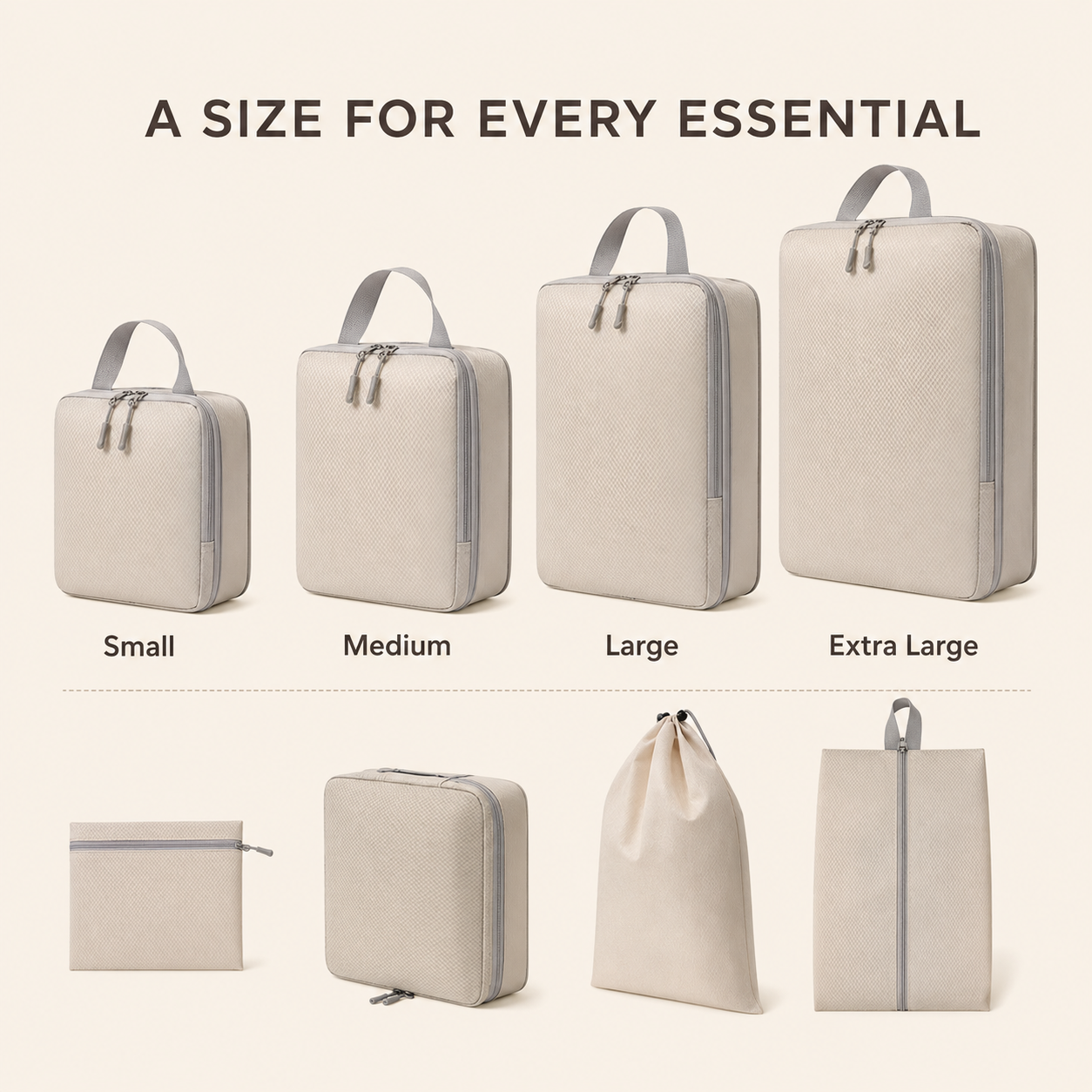 CarryGrid 8-Piece Packing Cube Set