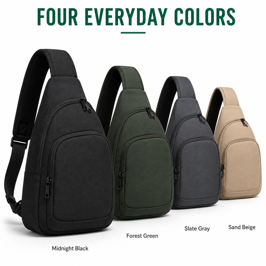 CarryGrid Secure Sling – Compact Crossbody Bag for Everyday Travel